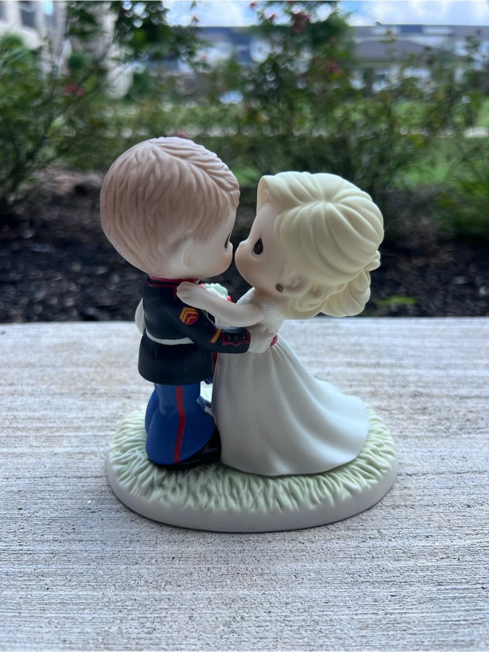 Precious Moments 'Always Faithful' Marine Wedding Couple USMC Groom And Bride
